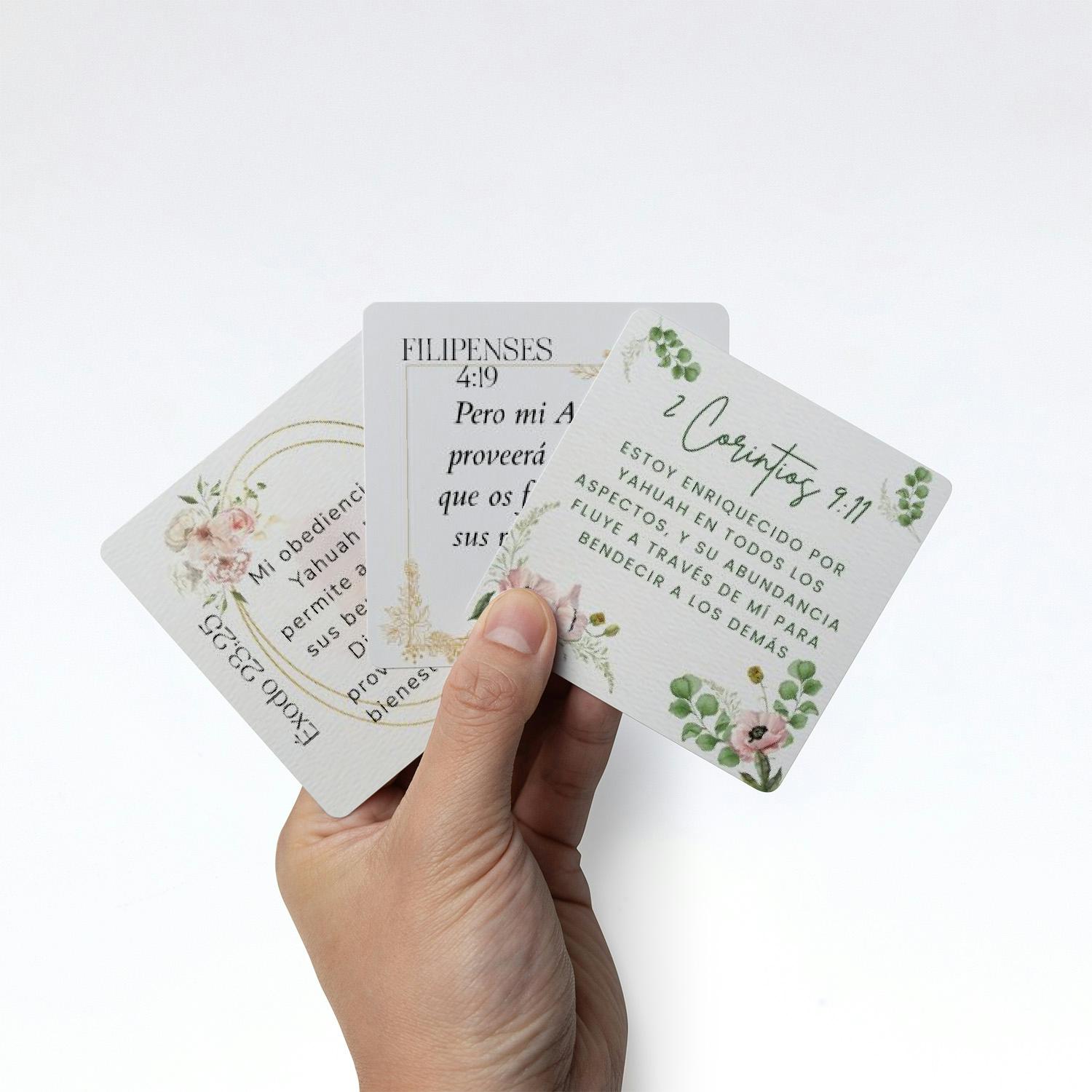 Tarjetas de Afirmación Bíblica de Prosperidad(3.5" x 3.5") - Image 5