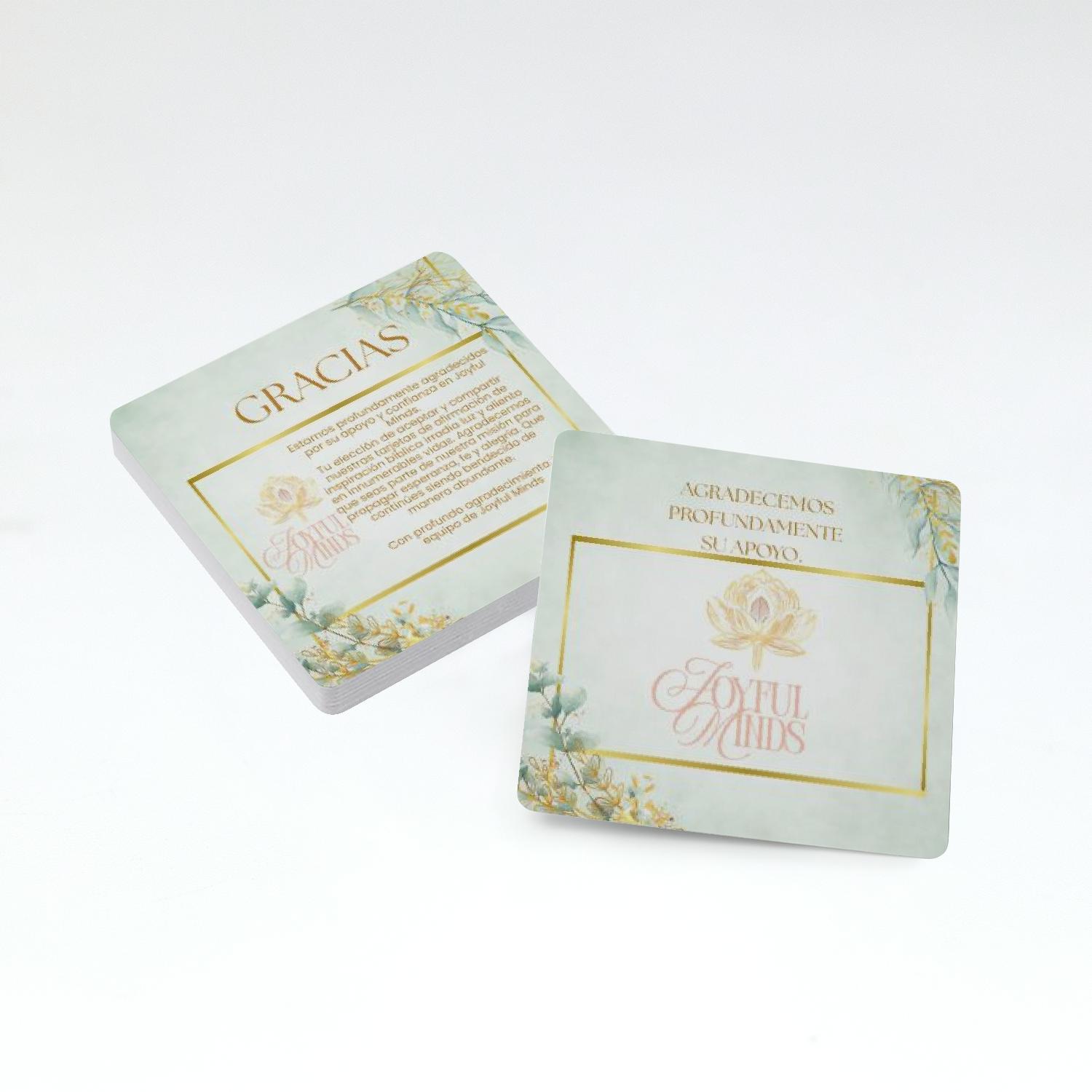 Tarjetas de Afirmación Bíblica de Prosperidad(3.5" x 3.5") - Image 2