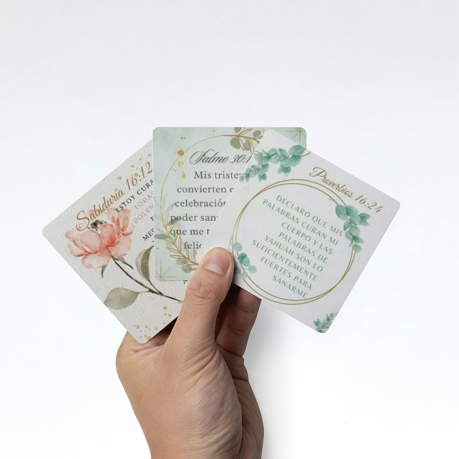 Juego de Tarjetas de Afirmaciones de Salud (3.5" x 3.5") - Image 6