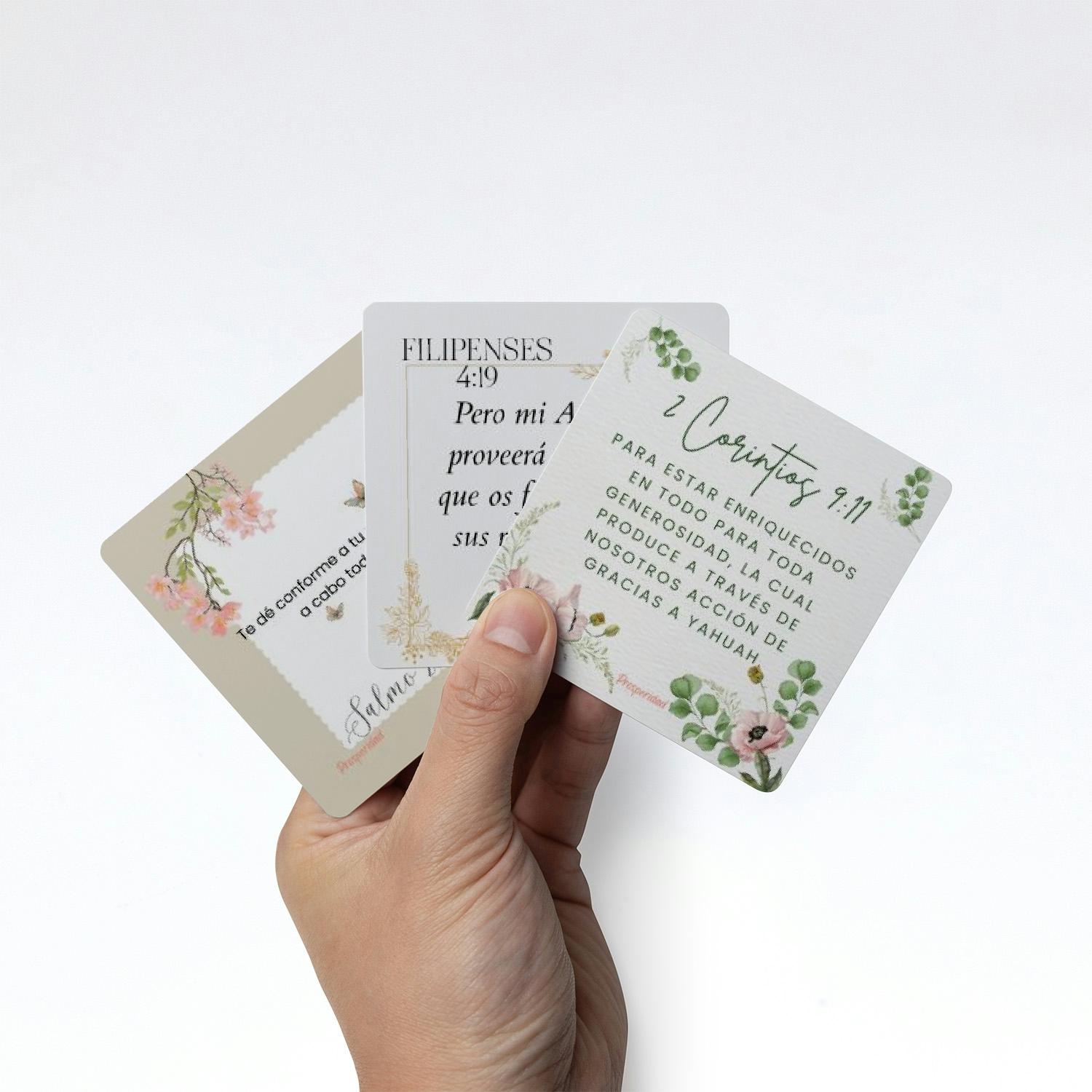 Tarjetas de Afirmación Bíblica de Prosperidad(3.5" x 3.5") - Image 3