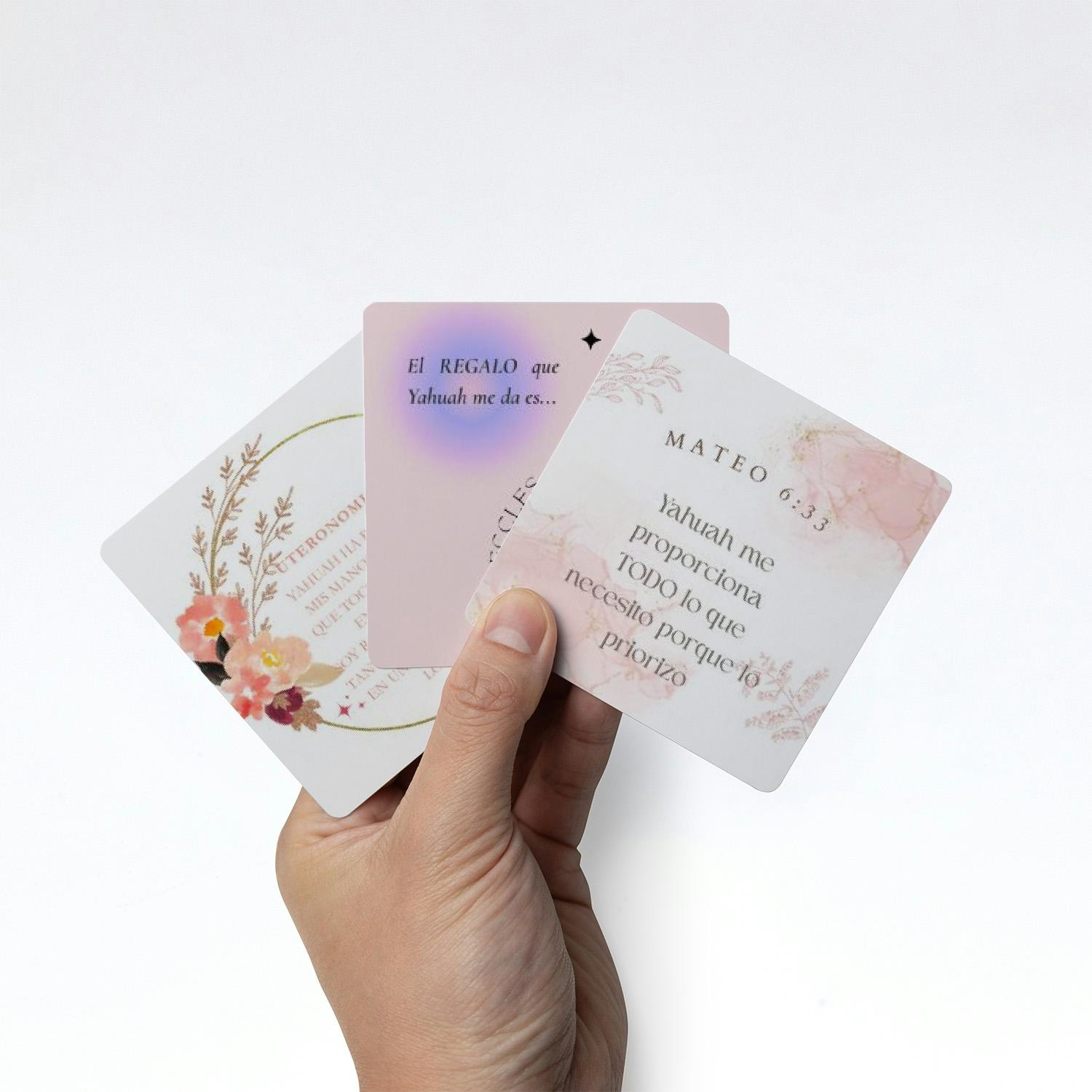 Juego de Tarjetas de Afirmación de Bendiciones (3.5" x 3.5") - Image 5