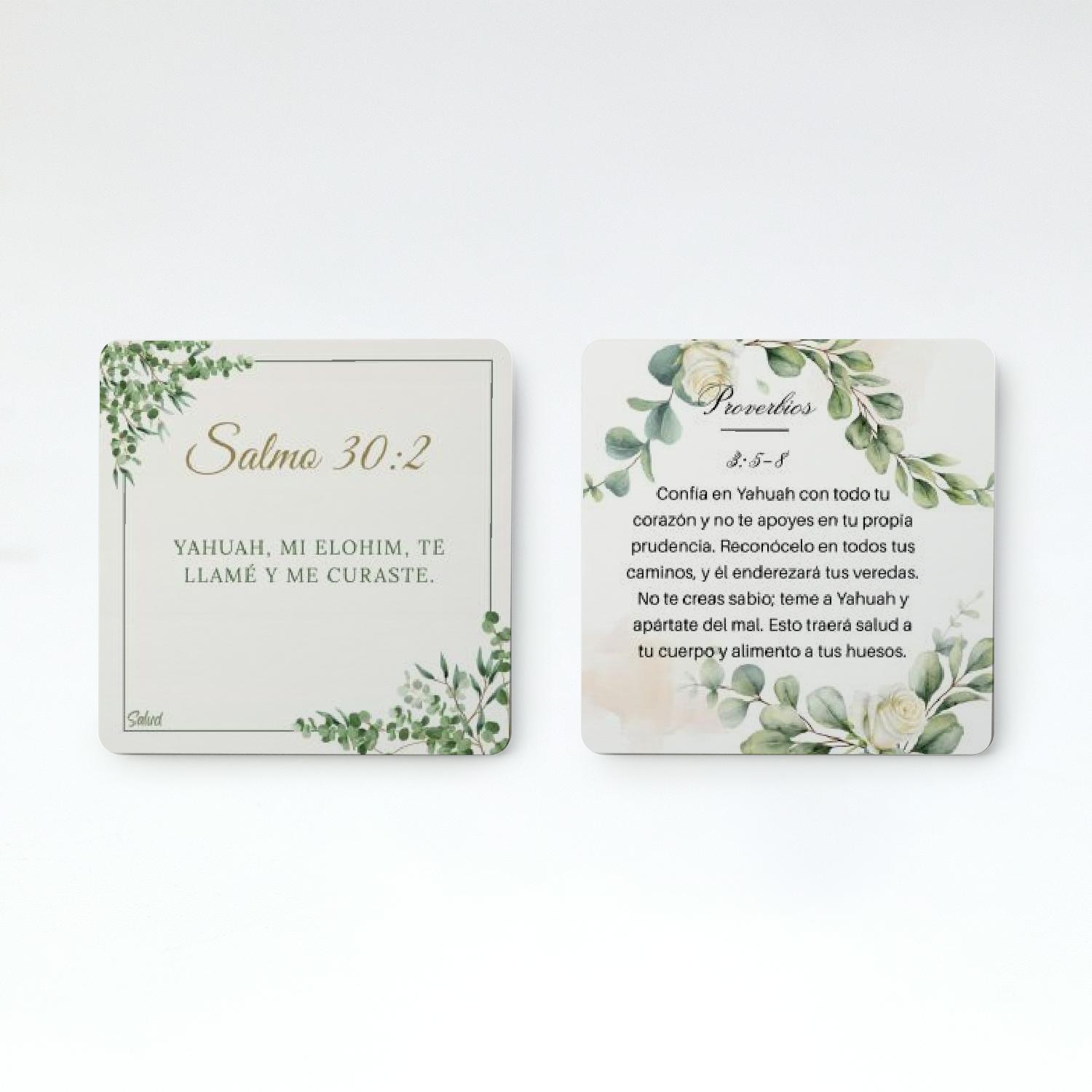 Juego de Tarjetas de Afirmaciones de Salud (3.5" x 3.5") - Image 3